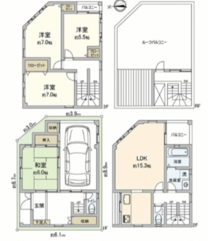 ☆大阪城が徒歩圏内！谷六まですぐついちゃう☆ 画像1