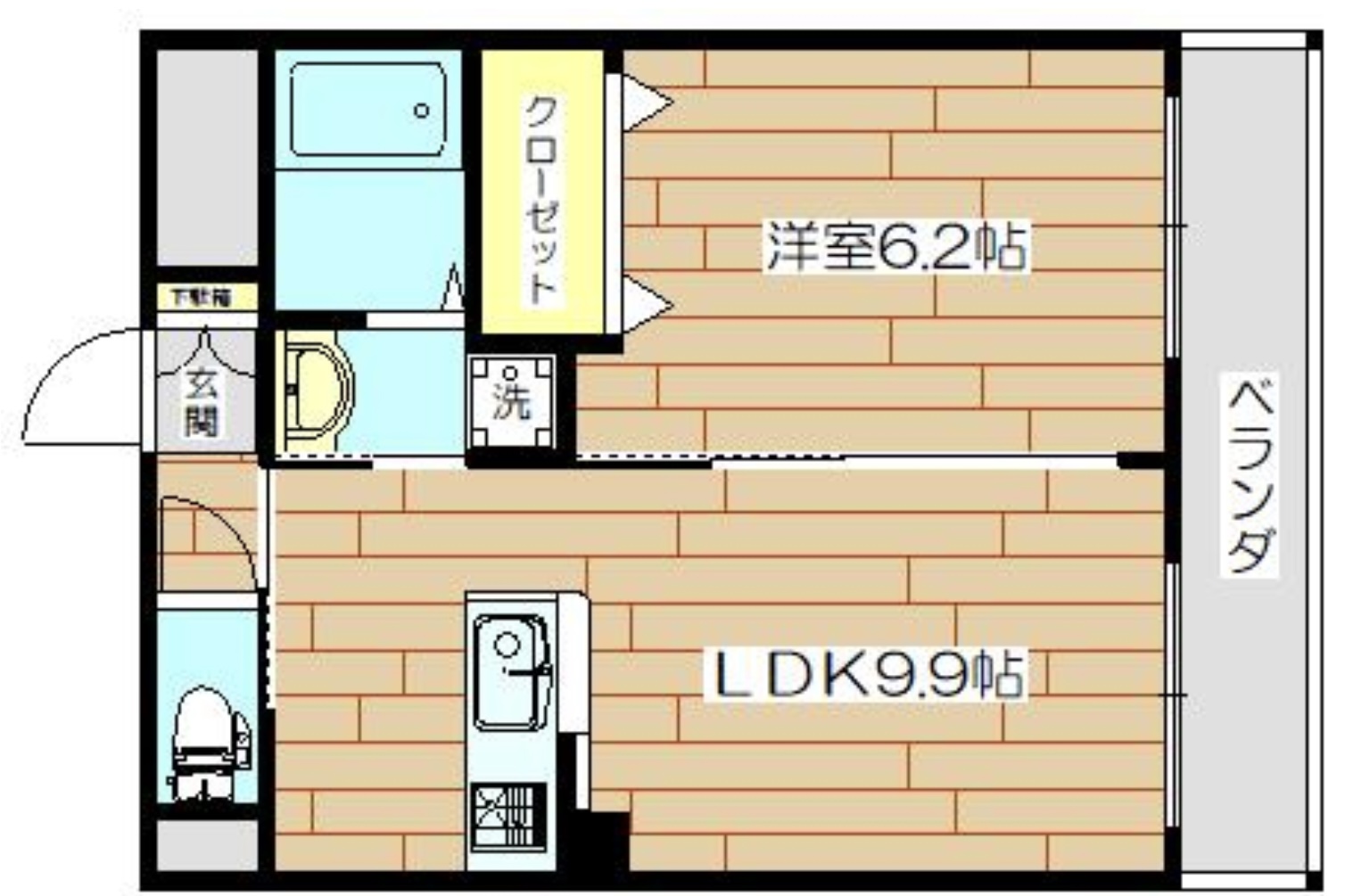 広いリビングと広い青空in下新庄 画像1